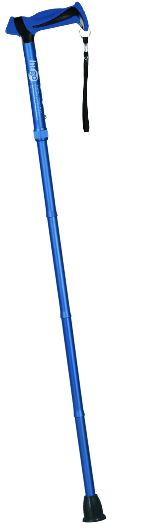 Adjustable Folding Cane with Reflective Strap
